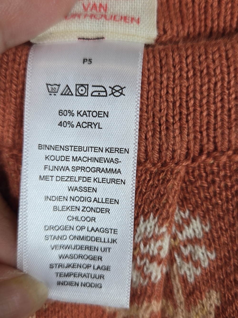 Zara Girls Knit Floral Skirt Size 2-3Y 98 Rust Orange Cottagecore Fall - Picture 7 of 7